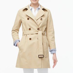 NWT J.Crew Classic Icon Trench Coat Sz 0